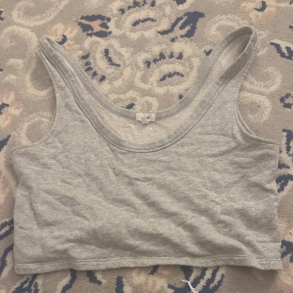 Aerie Light Gray Knit Top